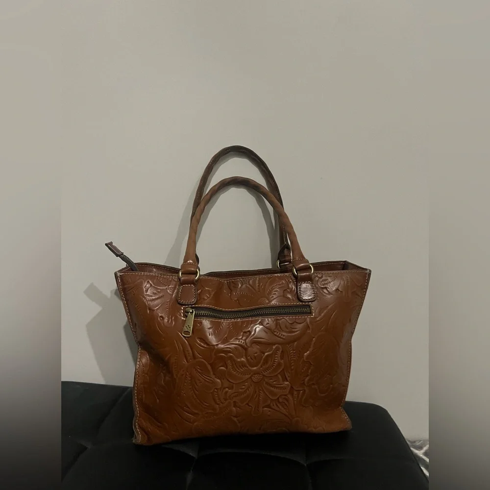 Patricia Nash Zancona Tooled Brown Leather Tote Reiti Wallet New With Tags $308